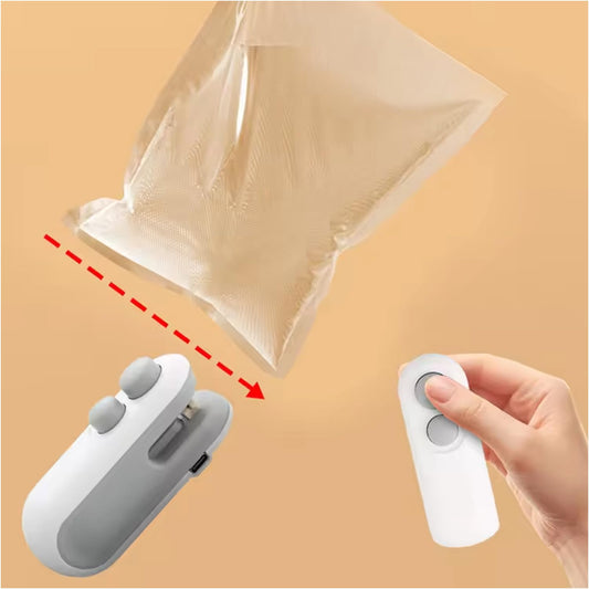 How to use USB rechargeable mini bag sealer for packaging