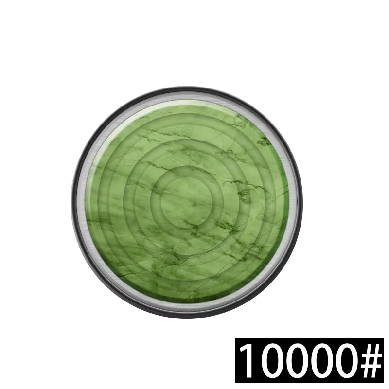 Detailed view of the 10000 grit whetstone sharpening disc compatible with the magnetic rolling knife sharpener, suitable for initial coarse sharpening