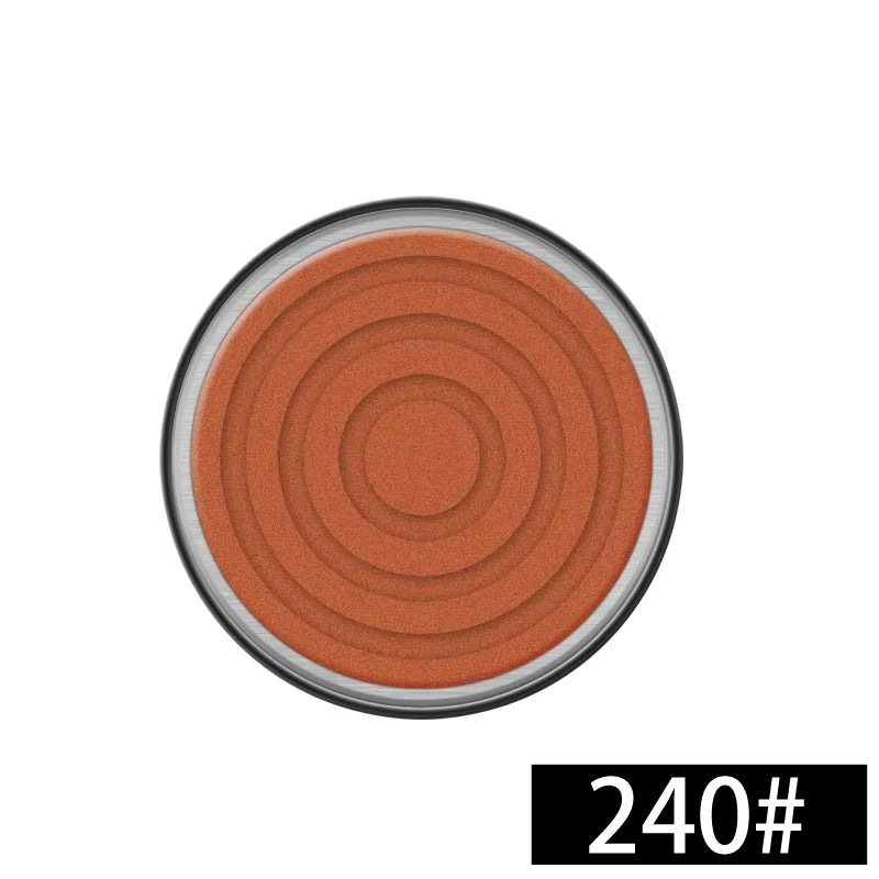 Detailed view of the 240 grit whetstone sharpening disc compatible with the magnetic rolling knife sharpener, suitable for initial coarse sharpening