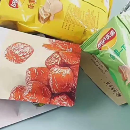 USB rechargeable mini bag sealer demonstrating food freshness preservation for plastic snack bags
